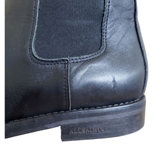 Allsaints Chelsea Boots Black Leather All Saints Women's Size 10 EUR Size 41 - Picture 12 of 12